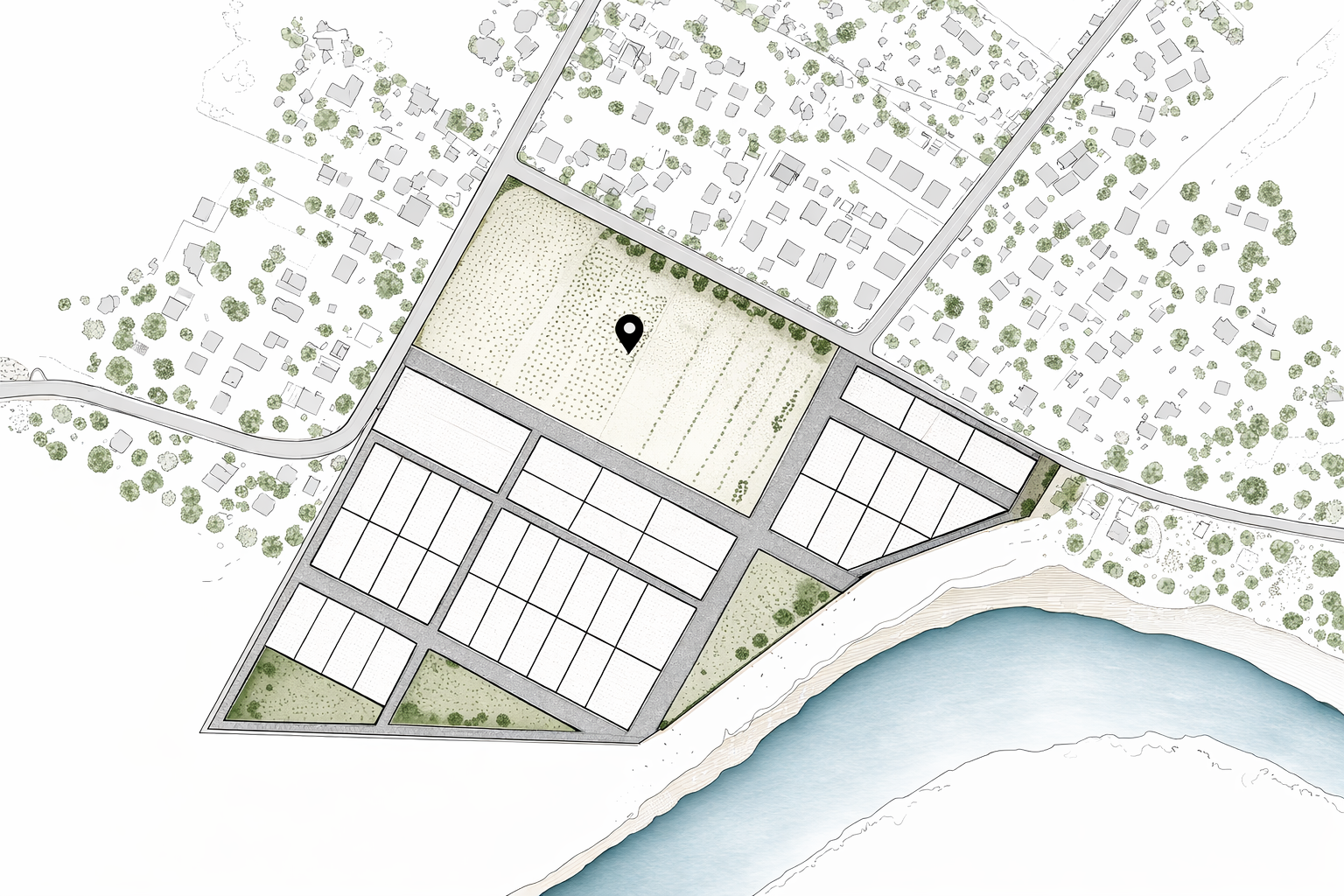 Demo paisajística del masterplan